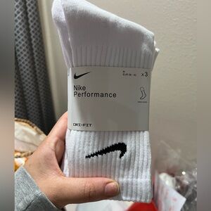 Nike Mens Crew Socks 3 Pack Dri-Fit